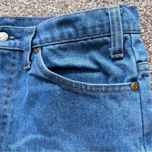 Vintage JCPenney Plain Pockets Cropped Blue Jeans Women’s Size Large High Rise - Picture 5 of 15